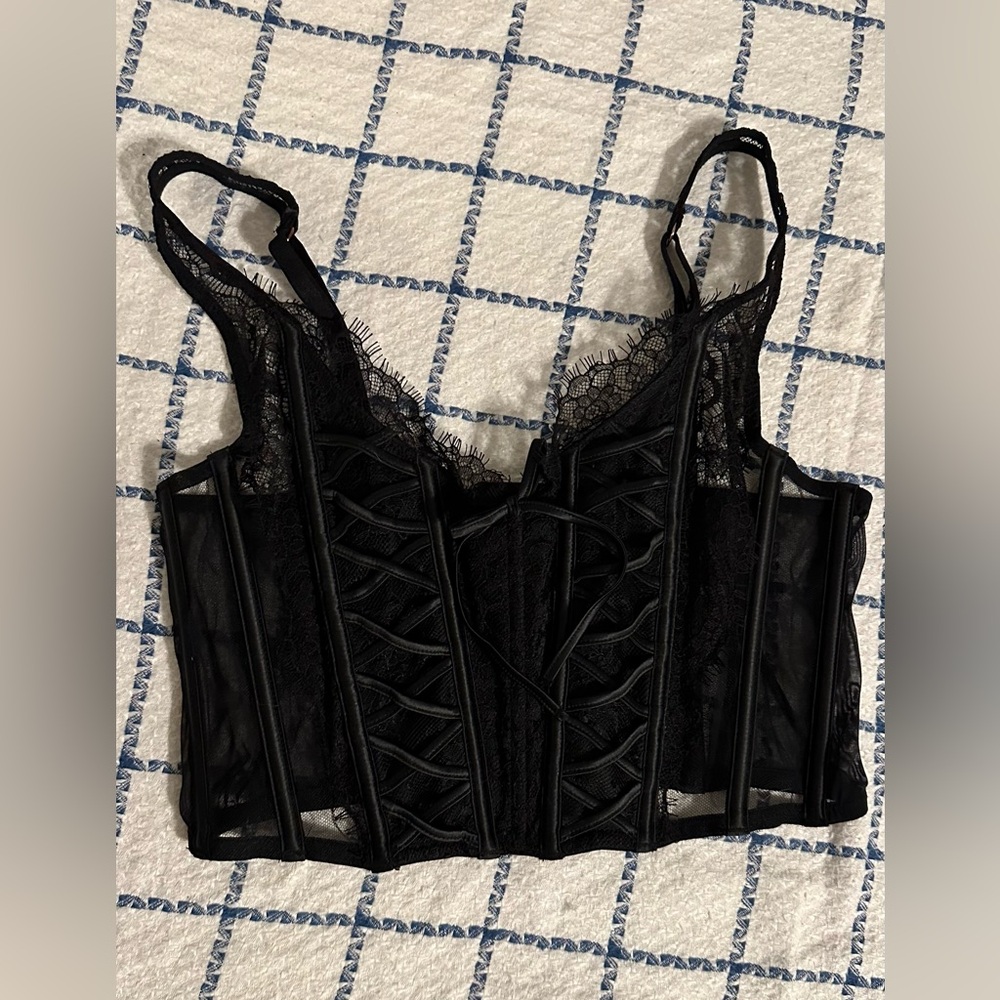 Victoria's Secret Black Lace Bra Top